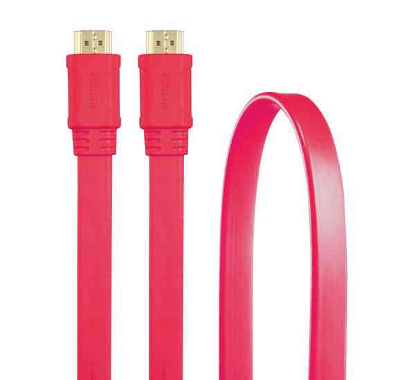 CABLE 3GO HDMI V14 PLANO 1 8M 24K ROJO